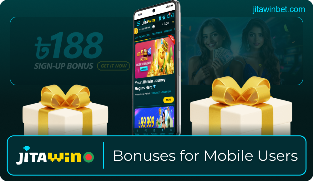 Mobile-only bonuses from Jitawin