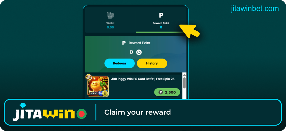 Activate Jitawin 100% deposit bonus
