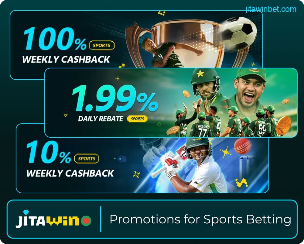 Sports betting promos on Jitawin