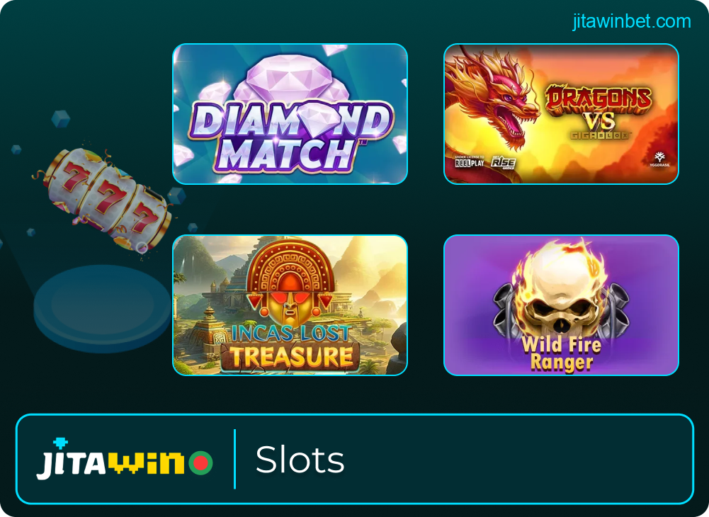 Slot game selection on Jitawin