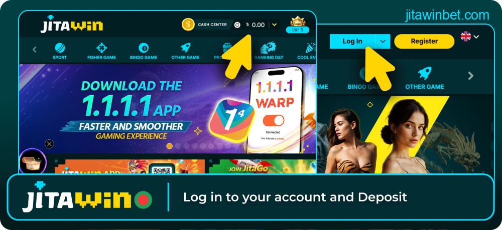 Fund Jitawin account via local methods