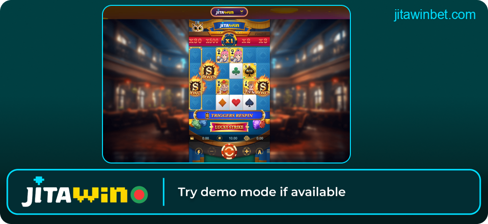 Try game demo mode on Jitawin