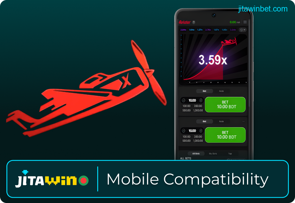 Aviator mobile compatibility at Jitawin
