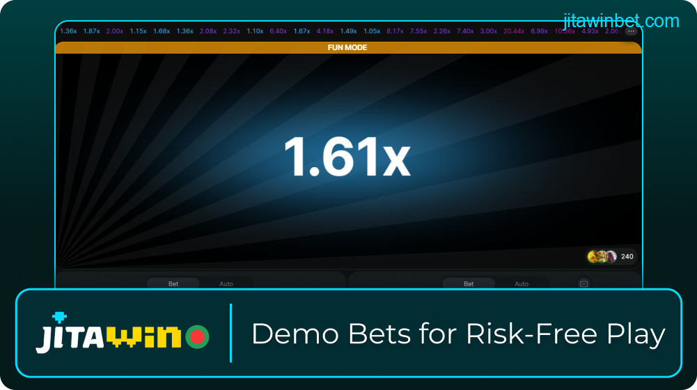 Aviator demo bets on Jitawin