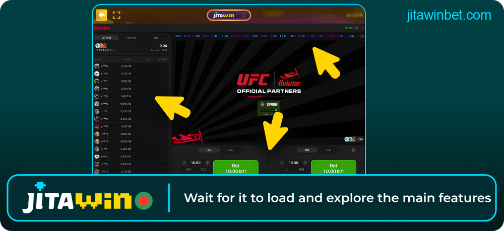 Load Aviator and explore demo mode